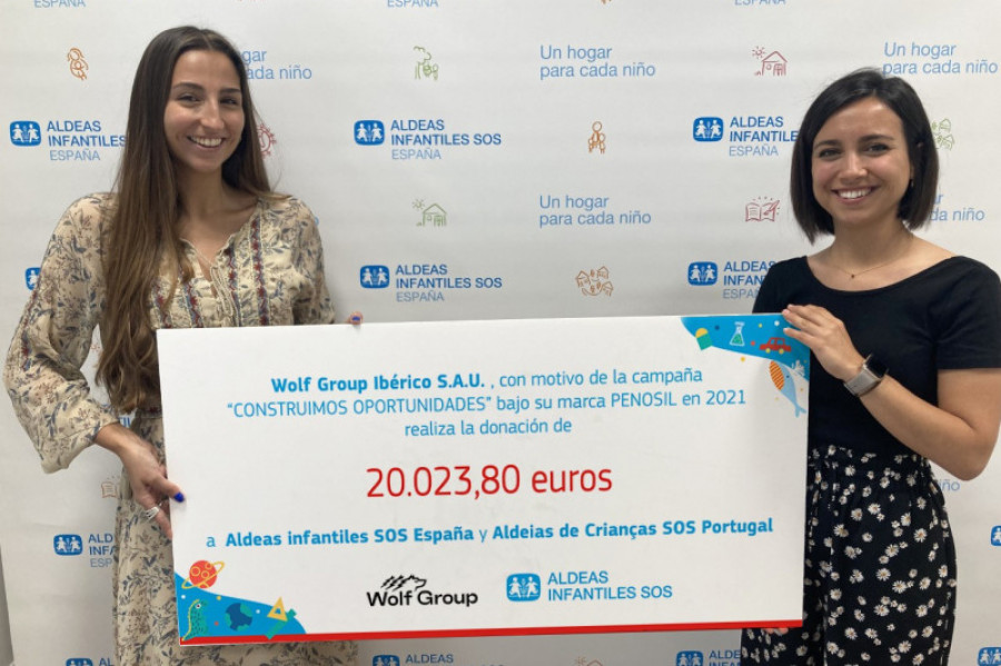 Cheque aldeas infantiles wolf group 38200